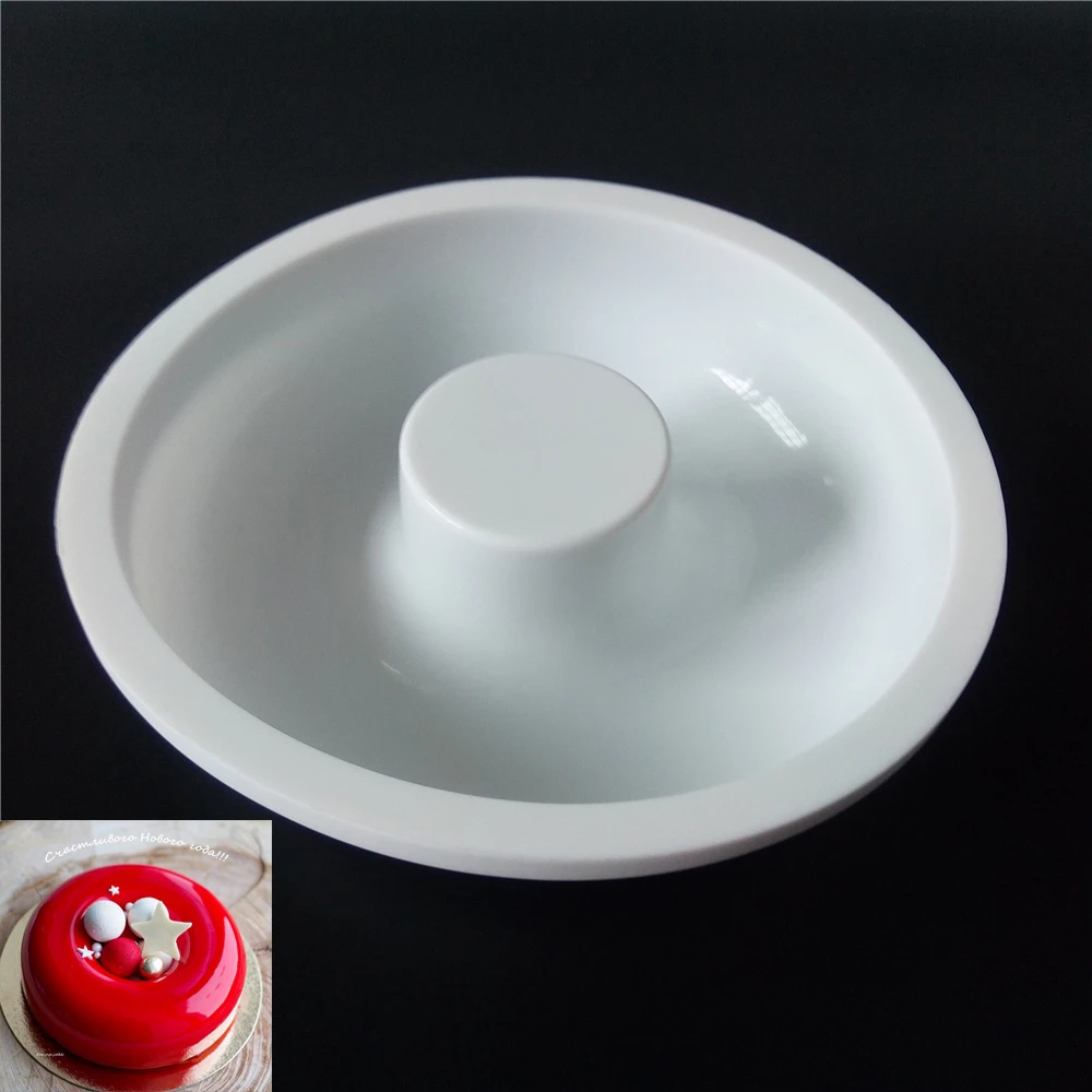 

Силиконовая Круглая форма в форме пончика для мусса, принадлежности для выпечки в духовке, силиконовая форма для торта, кухонные принадлежн...