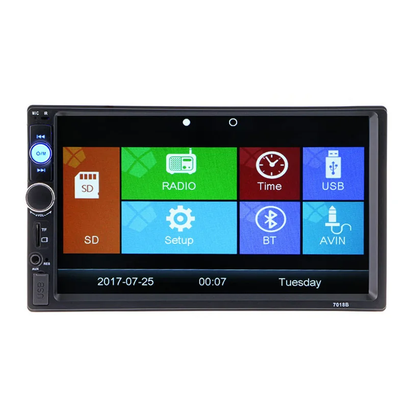 2 дин радио мультимедиа плеер 7 ''Bluetooth FM стерео аудио видео MP3 MP4 MP5 USB AUX