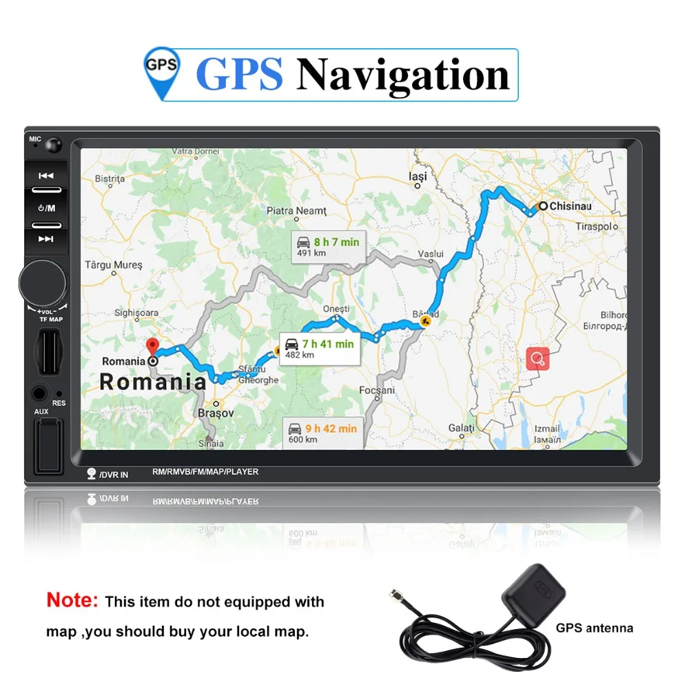 Авторадио 2 din gps 7 дюймов сенсорный экран автомобильный Радио мультимедийный