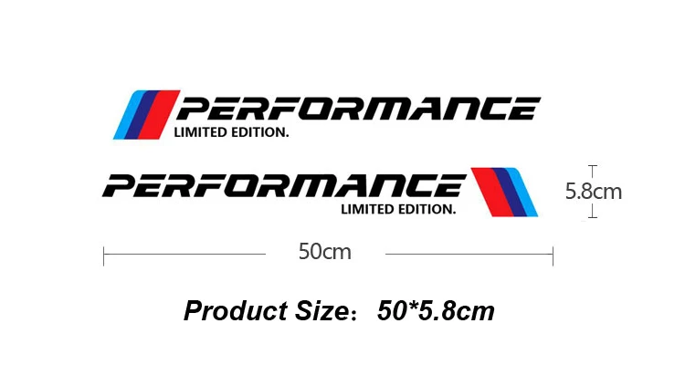 Автомобильная наклейка M Performance для BMW E46 E39 E60 E90 E70 E53 E87 E83 F30 F10 E64 E71 E85 F20 F21 F35 F15 F16 E91 E92