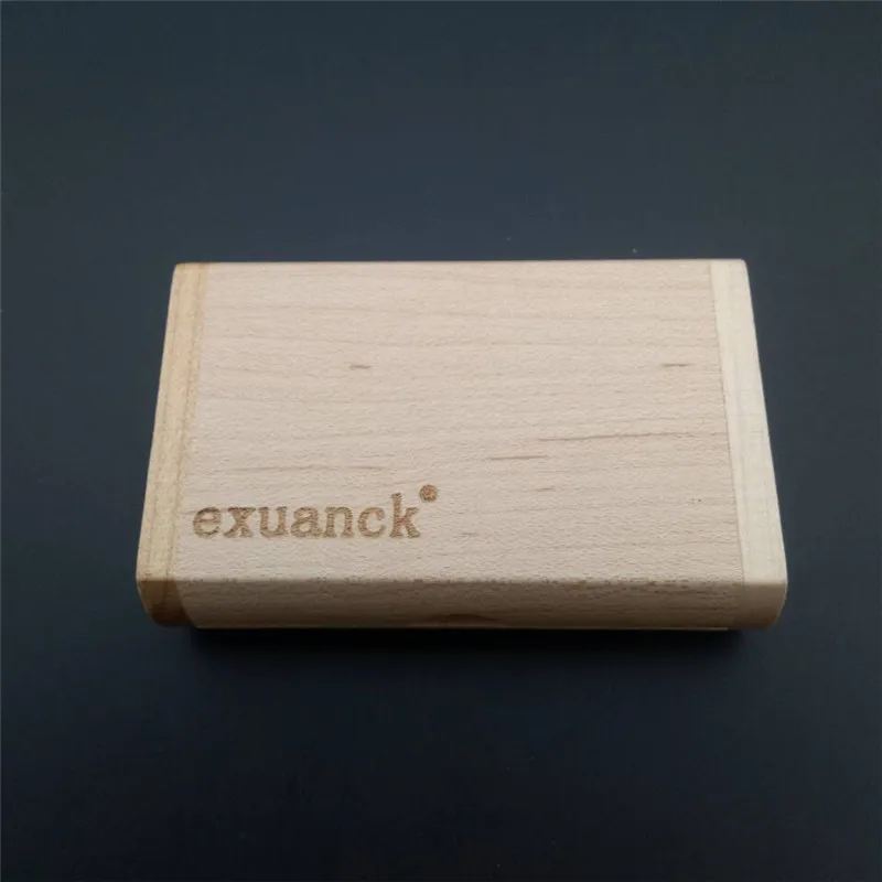 exuanck Custom Personalised Natural Brick Wood USB Flash Memory Pendrive Boys/Girls Gift (20pcs free logo) | Компьютеры и офис