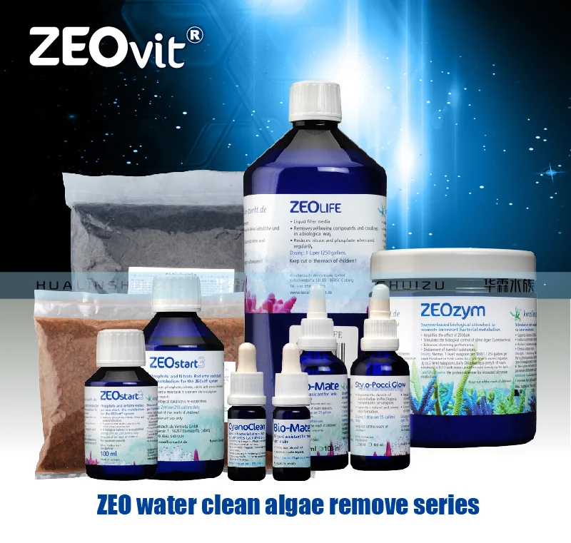 Аквариумный резервуар ZEOVit удаление водорослей water clean zeolife zeozystar3 bio active carbon biophos2