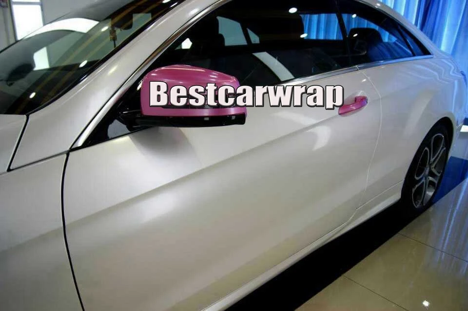 Белый Перламутр Жемчуг глянцевая виниловая пленка для отделки автомобиля