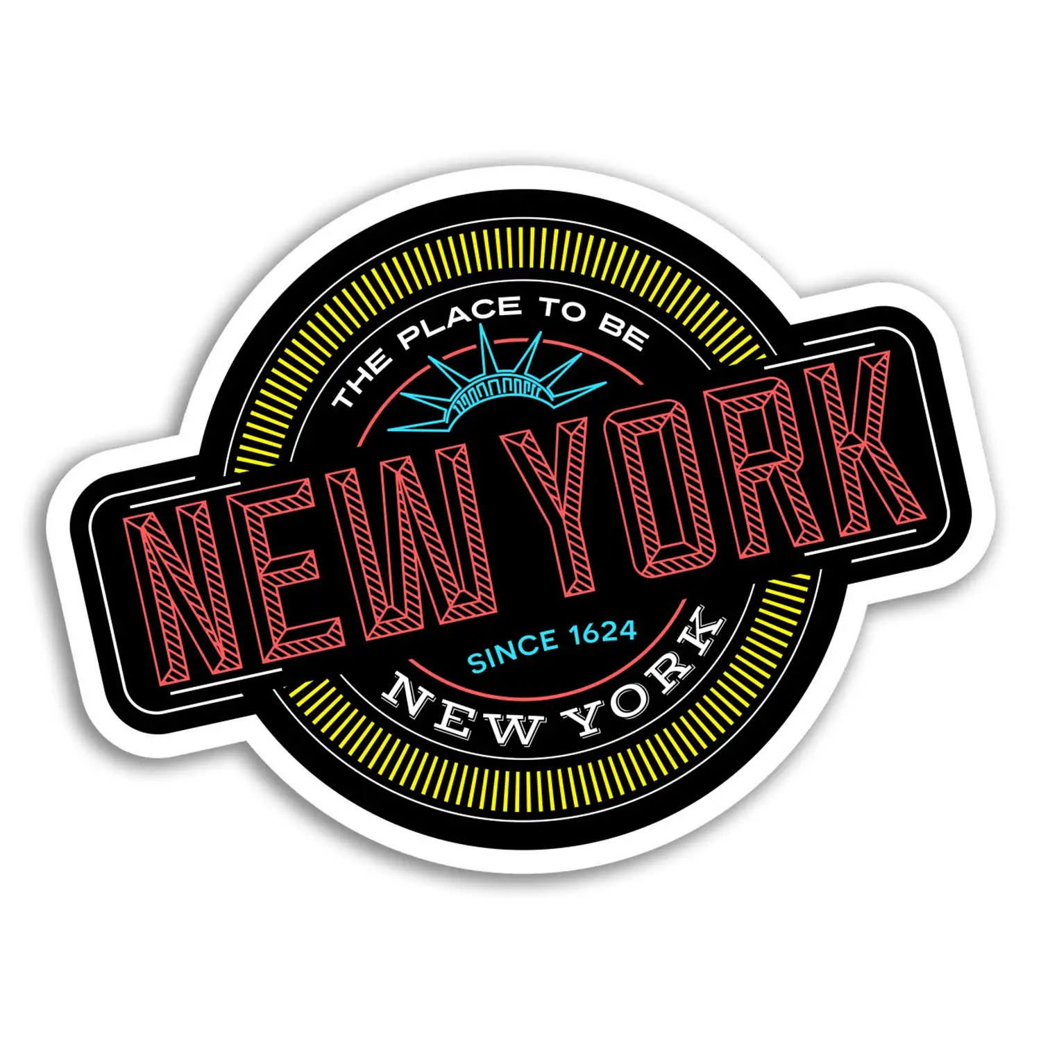Для 2x10 см Нью-Йоркская виниловая наклейка s Американский США NYC для ноутбука багаж