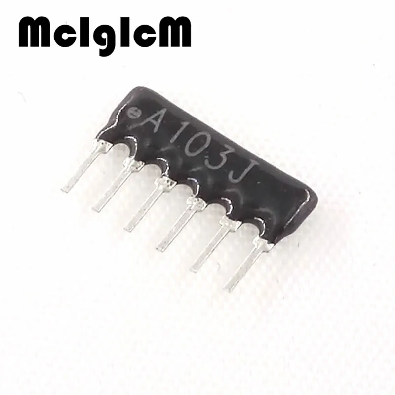 MCIGICM 10 шт. DIP исключительный сетевой резистор массив 6pin 220 470 Ом 10K 22K|22k ohm|network