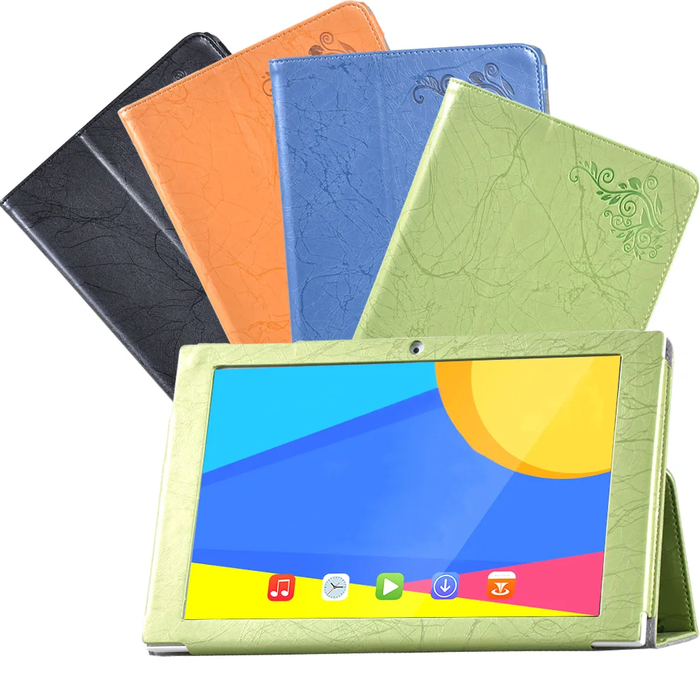 Ультратонкий защитный чехол-книжка из искусственной кожи с цветочным принтом