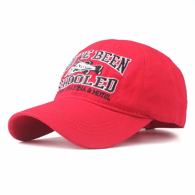 Красный Xthree Good qualit baseball cap for me fitted cap snapback hat for women gorras casual casquette embroidery fish cap - Цвет: Красный