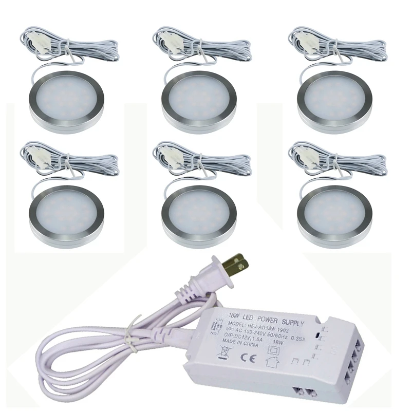 Adaptador de Energia para Iluminação Interna para sob Lâmpada de Decoração para Armário de Cozinha Sala de Estar Luz de Led para Armário 2w com 12v Peças Guarda-roupa Casa 1 –