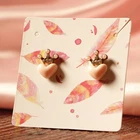 100 шт.лот, упаковка для ювелирных изделий и демонстрационная карта, брошь, серьги, ювелирное изделие в виде заколки дисплей, ценники, DIY, упаковка ручной работы