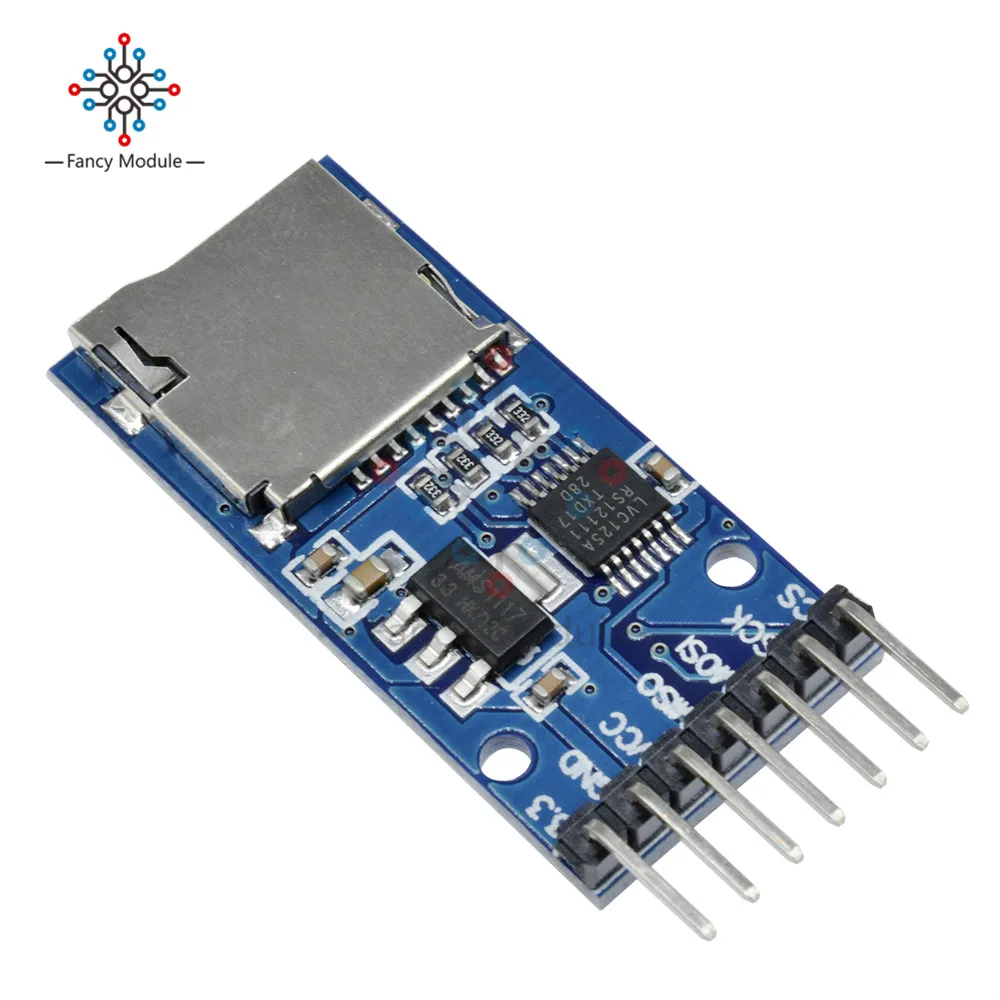 Плата памяти Micro SD 2 шт. преобразователь уровня интерфейса SPI для карт Arduino TF