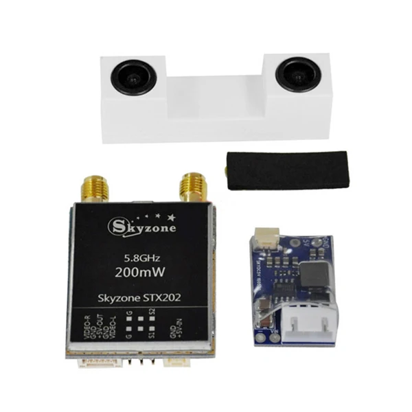Beste SKYZONE 3D FPV 5.8G 40CH Diversity Receiver Wireless Head Tracing GOGGLE/Video Bril SKY02S V + W/HDMI In & Auto-scan