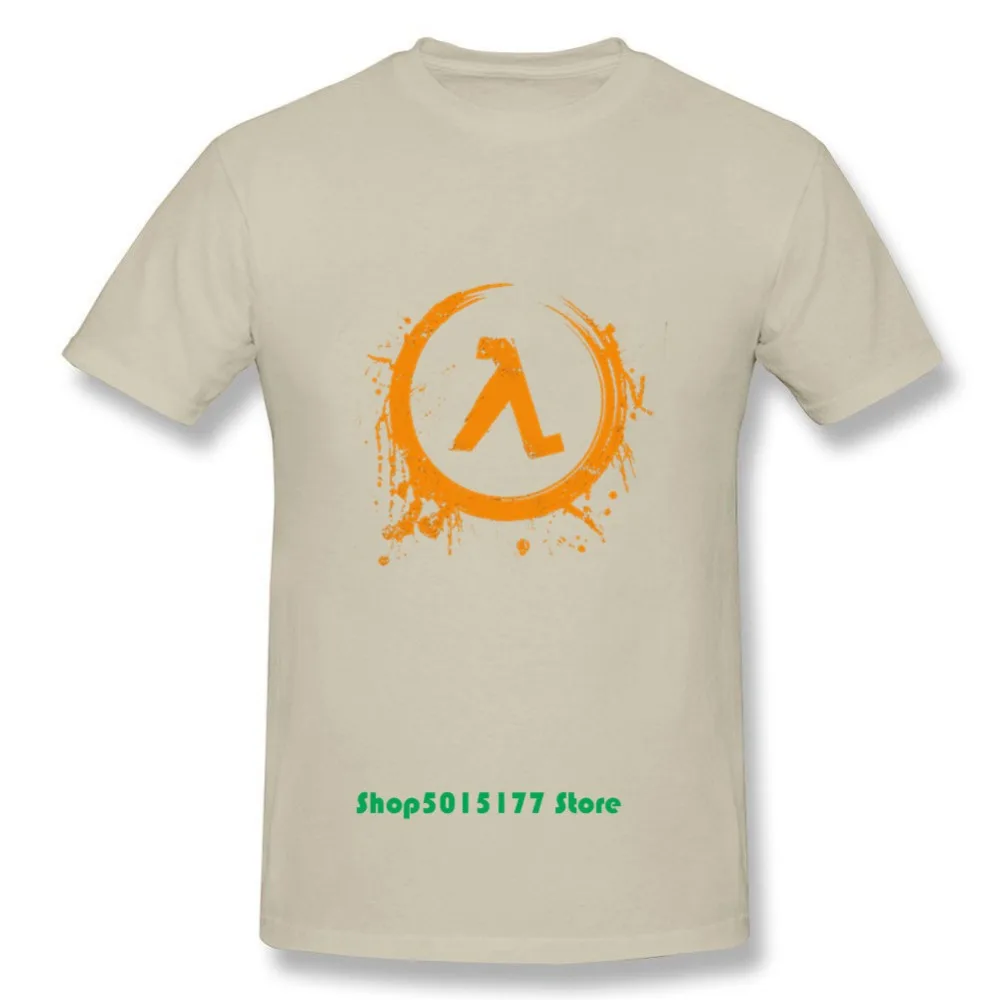 Новейшая модная футболка с логотипом Splash Ink Мужская графическим принтом Half Life 2 half