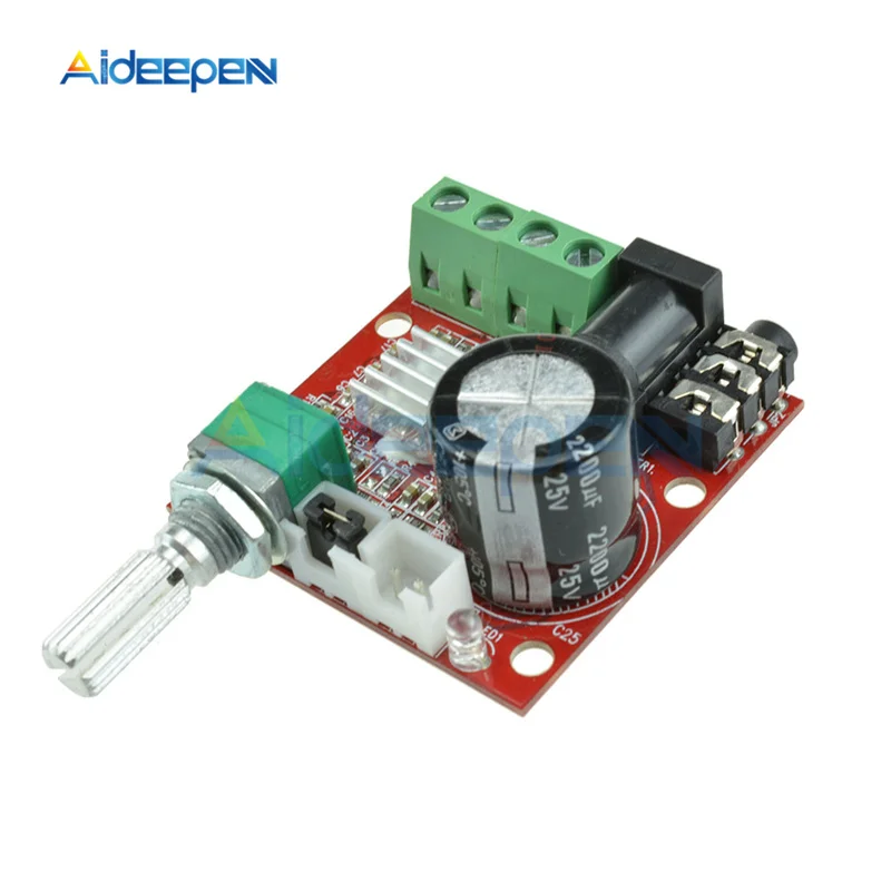 12 В мини Hi Fi PAM8610 аудио стерео усилитель плата 2X10W двухканальный D модуль класса DC 7