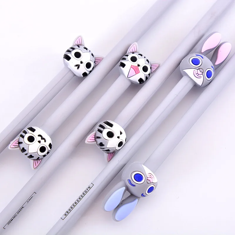 kawaii canetas gel pen rabbit caneta colorida cute cat stationery lapiz school supplies boligrafos pens criativa | Канцтовары для