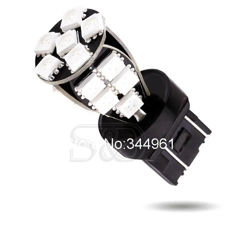 7443 7440 красный 21 SMD CANBUS OBC без ошибок задние стоп огни w21/5 Вт светодиодные