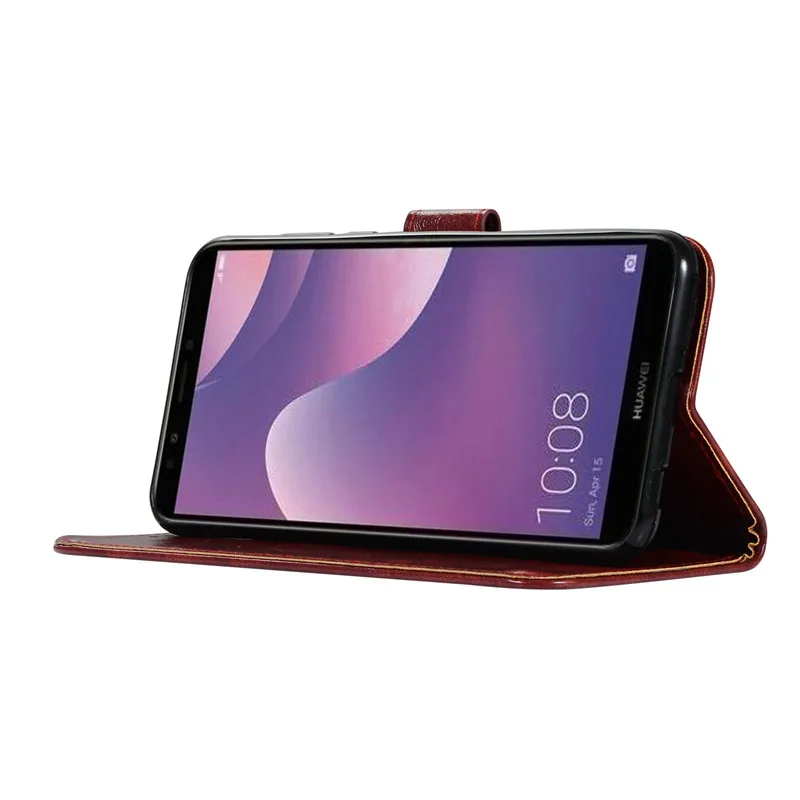 Чехол для Huawei Y7 Pro 2018 Роскошный кошелек 5 99 дюйма задняя крышка из искусственной