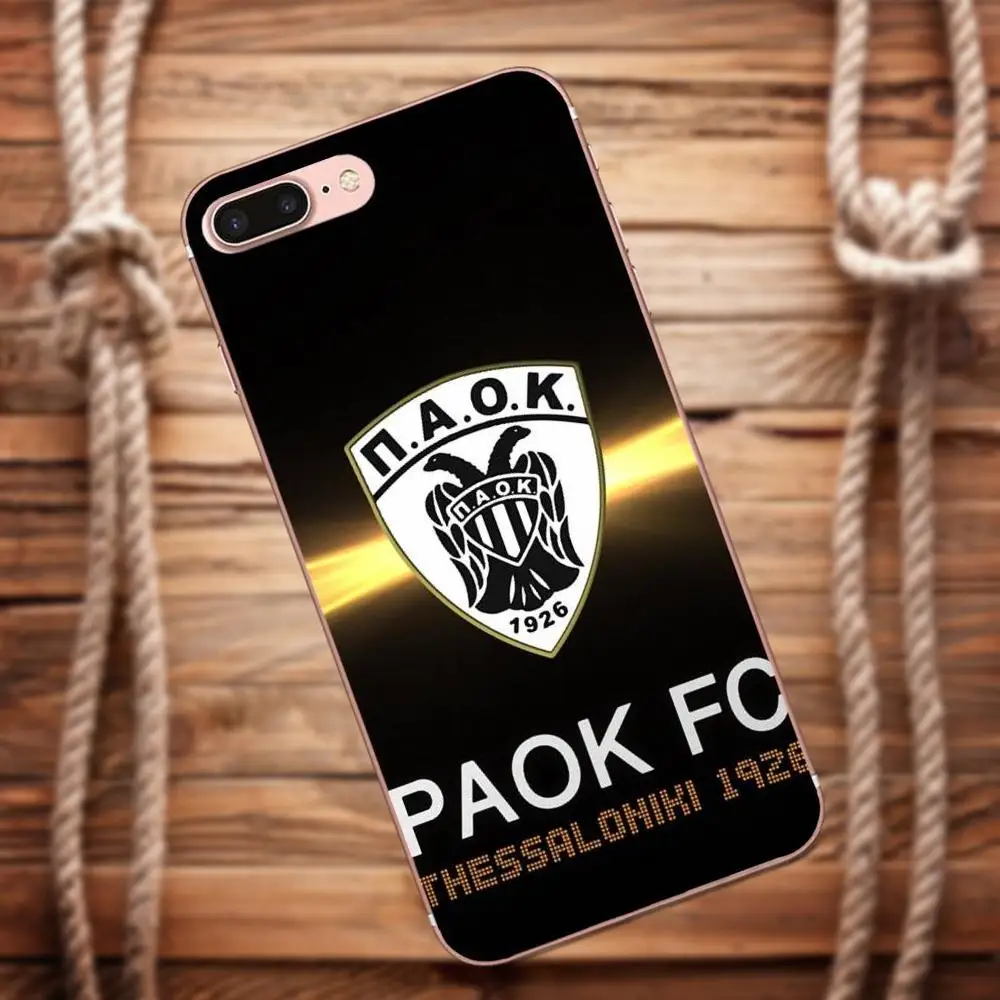 Фото мягкий чехол для телефона ПАОК Fc Салоники huawei G8 Honor 5C 5X6X7 8 9 Y5II коврики P7 P8 P9 P10