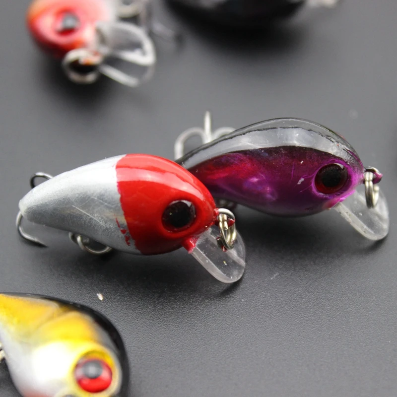5pcs2.5cm 1 5g Компактный Тип плавать рыбы Рыбалка приманка искусственная жесткая topwater