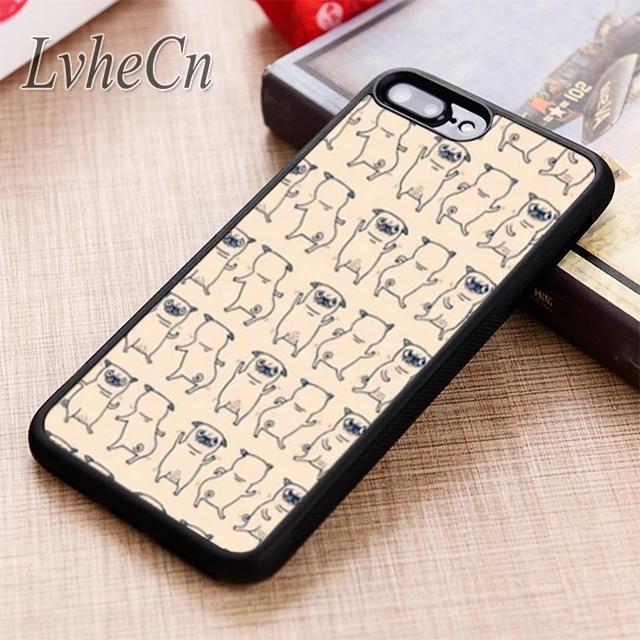 LvheCn I love pugs dog animal чехол для телефона iPhone 5 6 6s 7 8 plus X XR XS max 11 12 Pro Samsung Galaxy S7 edge S8 S9 S10 |