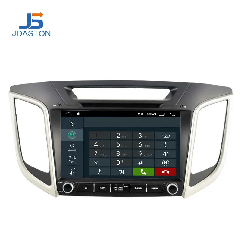 Автомобильный DVD плеер JDASTON 9 дюймов Android 10 для Hyundai Creta ix25 2014 2018 GPS навигация 2 Din