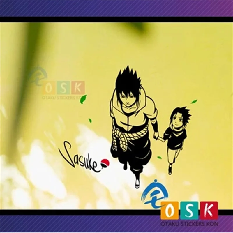 Uchiha Sasuke help детские наклейки на стену Наруто запись вокруг глаз анимация взрыва |