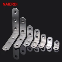 10pcs naierdi angle stainless steel corner brackets fasteners protector seven size corner stand supporting furniture hardware
