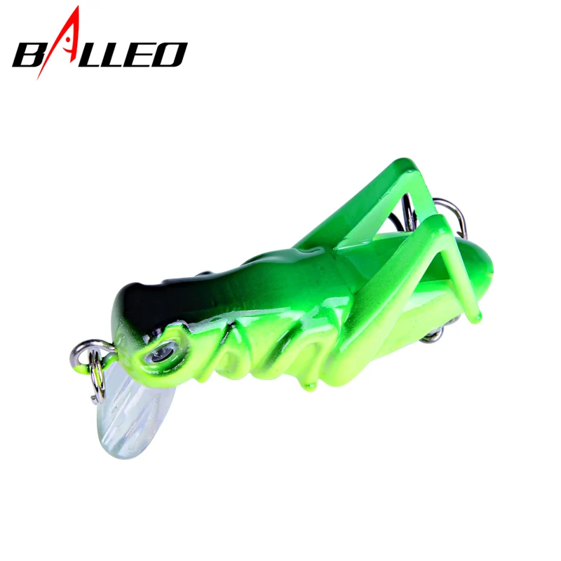 Balleo 2 шт. 4cm3g Кузнечик насекомые рыболовные приманки воблер приманка твердая