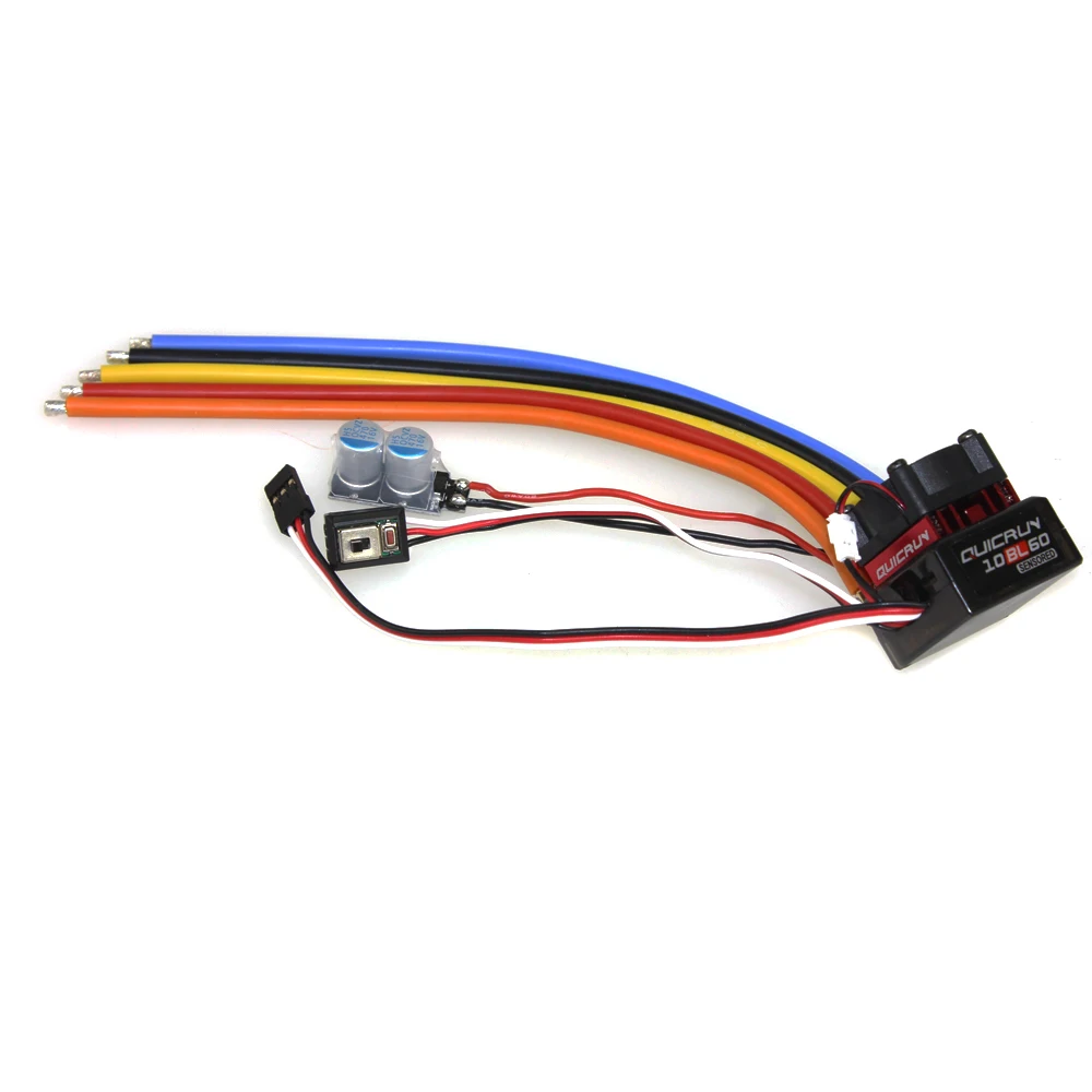 F17874 Hobbywing quirun 10BL60 сенсорный 60A 2 3S Lipo BEC регулятор скорости бесщеточный ESC для 1/10 1/12