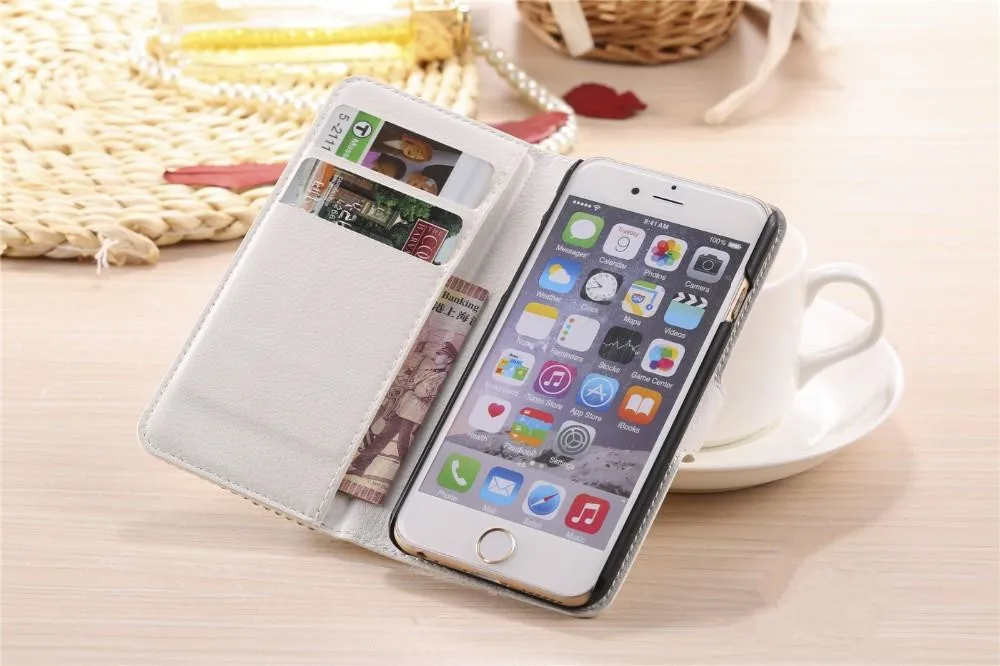 100 Шт./лот Новый Роскошный Bling Диаманта Rhinestone Бумажник Флип Кожаный Чехол Для Vodafone