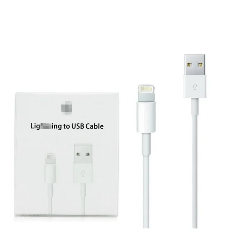 Original USB Cable Fast Charging Data Sync For iPhone X 8 7 6 6S Plus 5 5S iPad Air Charger Cord With Box | Мобильные телефоны и