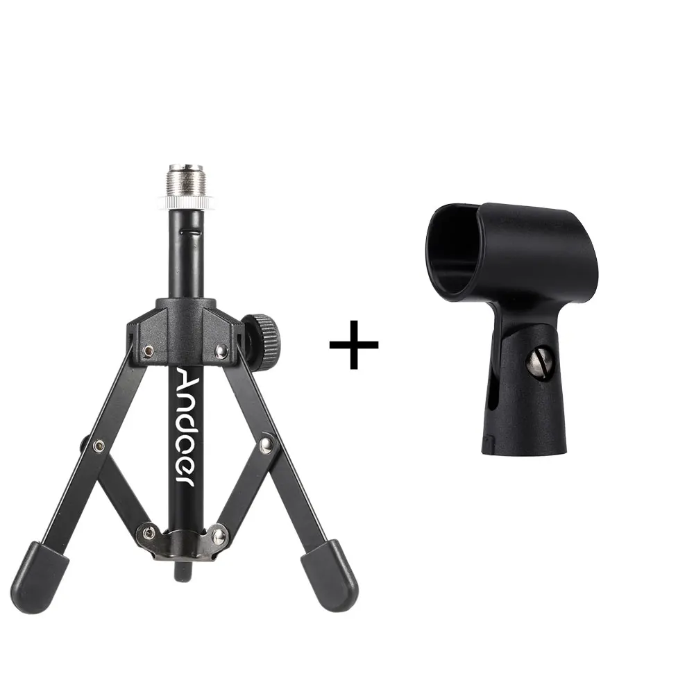 Складной настольный мини-штатив ammoon MS-12 подставка-держатель для микрофона и