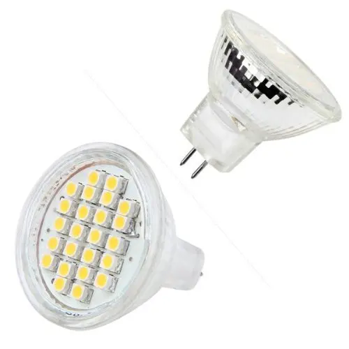 MR11 24 3528 SMD светодиодный светильник лампы для Прожектора Теплый белый DC 12V | Лампы и