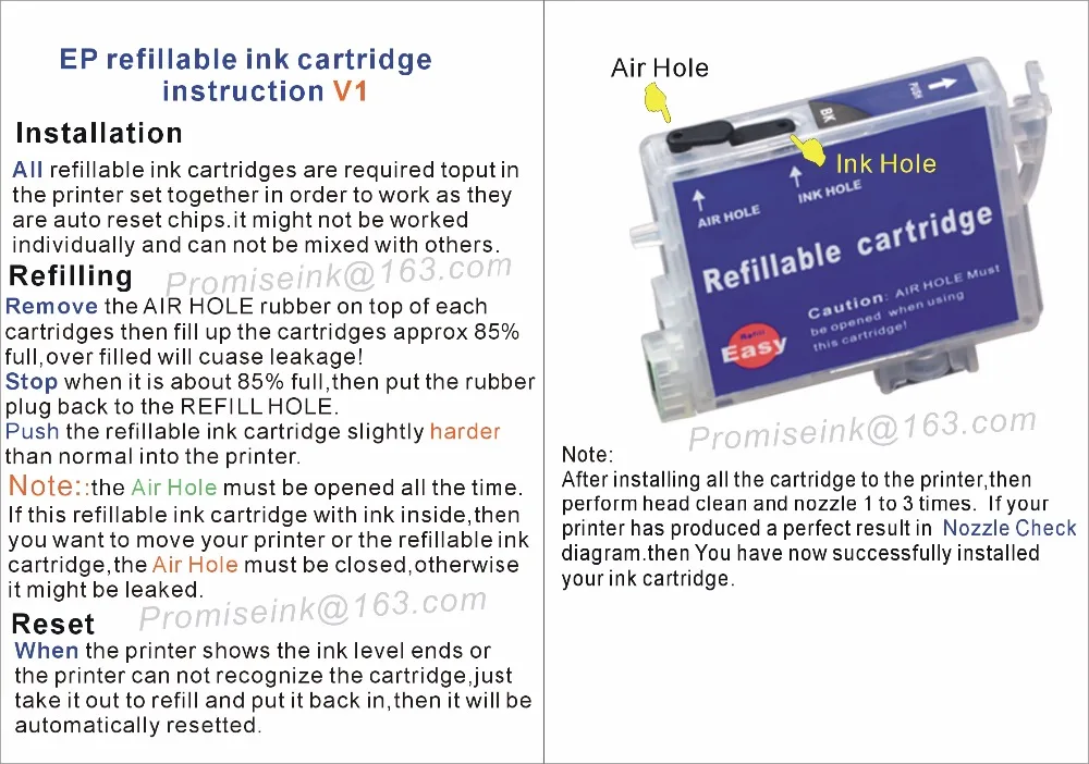 Картриджи для принтера EPSON R2400 9 шт. пустые|ink cartridge|refillable ink cartridgesink epson printer |