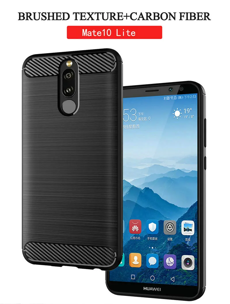 Анти-телефон с распознаванием отпечатка пальца чехол для Huawei Mate 10 Lite RNE-L01 RNE-L02 RNE-L21