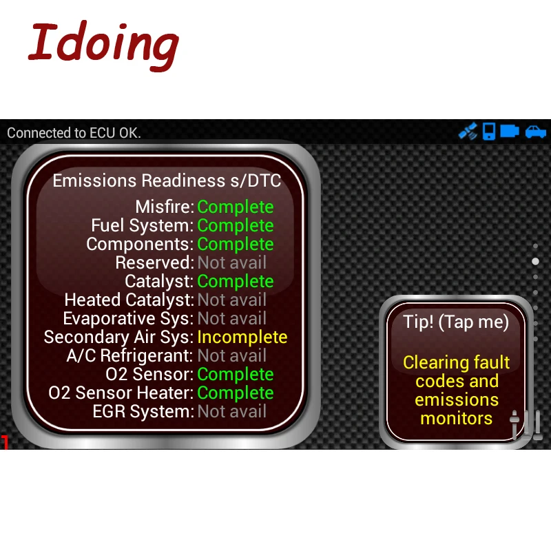 Автомобильный диагностический сканер IDoing ELM 327 V1.5 Bluetooth OBD2 автомобильный