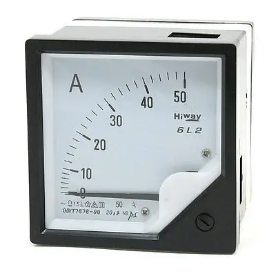 Аналоговый амперметр с винтовым креплением Диапазон действия 0-50 А переменного