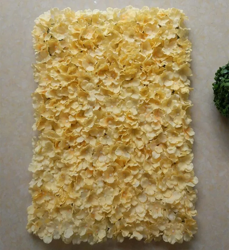 champagne yellow Новое поступление 240x240 см высококлассные цветок гортензии Настенный комплект с подставкой DIY свадебный фон украшения - Цвет: champagne yellow