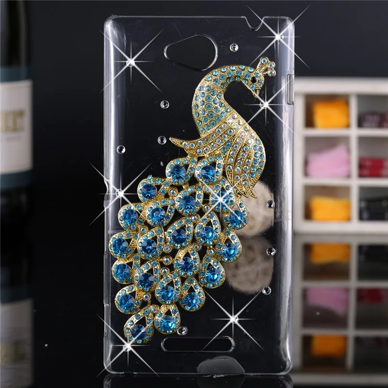 Роскошный 3d чехол для Sony Xperia C S39h со стразами C2305 C2304 чехлы|case for sony xperia|case sony3d case |
