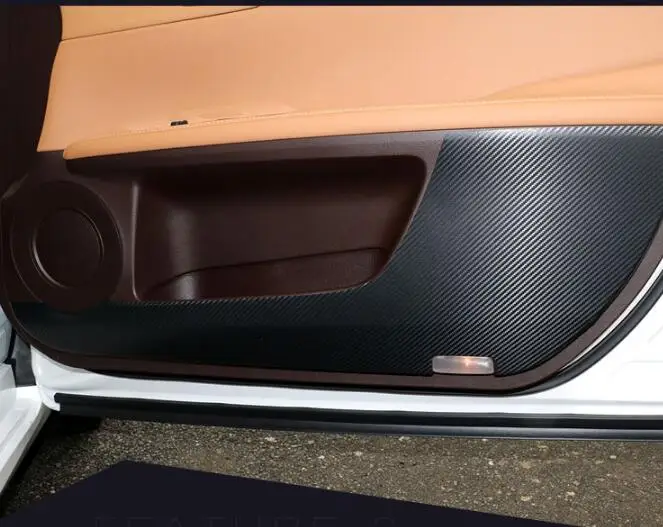 Carbon Fiber Style Car Door Anti-kick Pad Film Sticker Fit for ES200 ES250 ES300H 2012-2017 Accessories Styling | Автомобили и