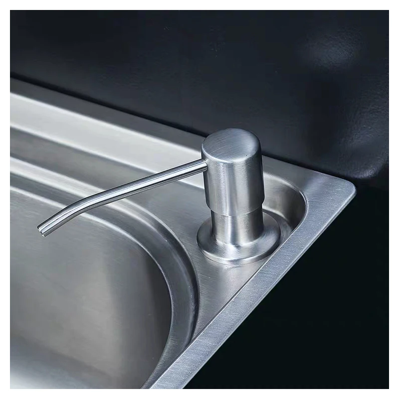 Kitchen Soap Dispenser Stainless Steel Head Sink Detergent Liquid Sanitizer Hand Wash Pump Bathroom Bottle | Обустройство дома