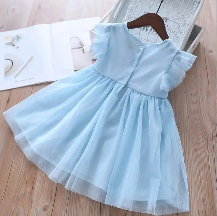 Новинка 2019 г. детские кружевные весенние платья феи с вышивкой для девочек милое