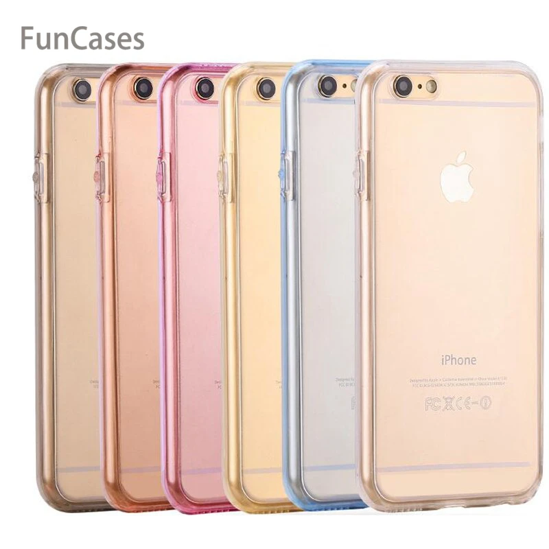 360 градусов полный корпус силиконовый чехол для iPhone 7 8 6 6s Plus X роскошный