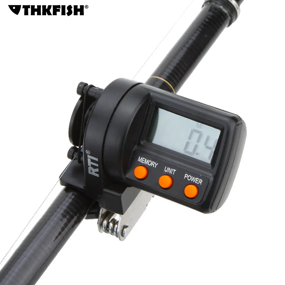 Электронный 999 м цифровой дисплей счетчик для лески глубина поиска подачи клип на