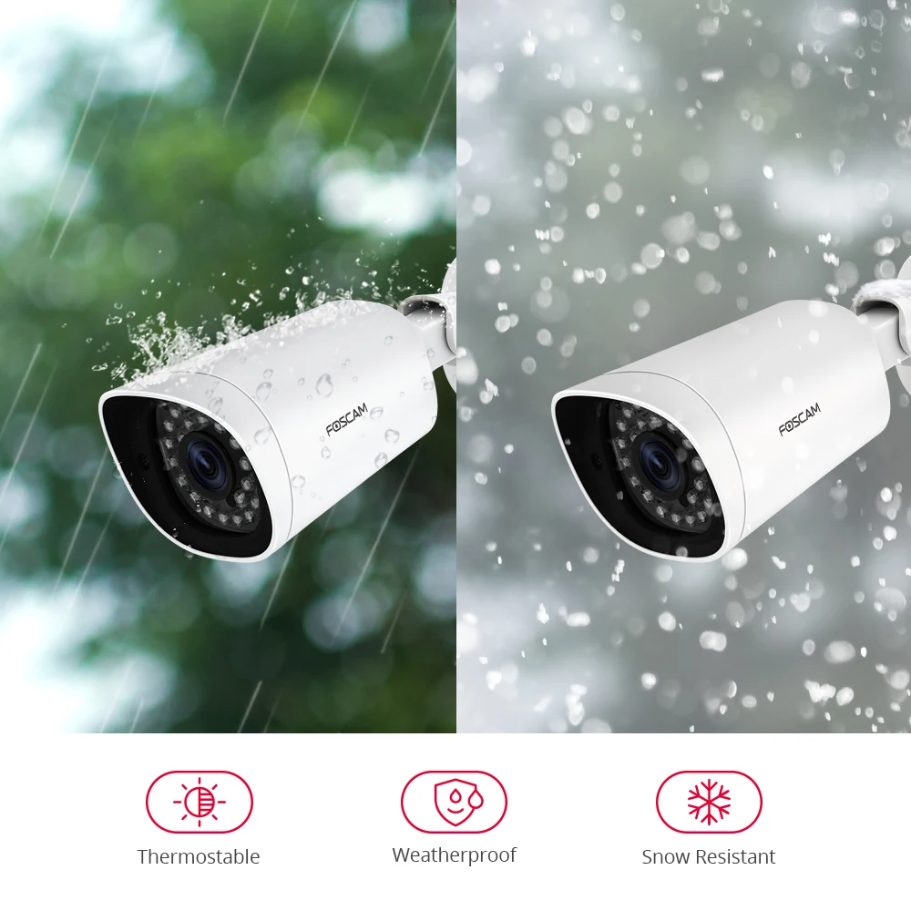 Foscam G4EP Super HD 4MP(1440 P) PoE Открытый ip-камеры безопасности Камера 8-часовой бесплатное Облачное хранилище Ночное видение IP66 пуля Камера