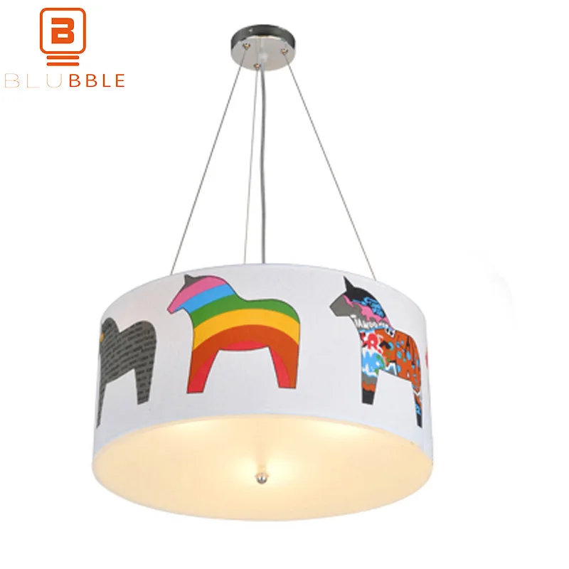 Подвесной светильник blubler Rainbow Horse подвесной с мультяшными животными детский