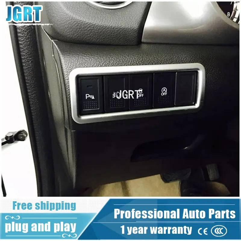 JGRT автомобильный стайлинг для SUZUKI Vitara 2016-2017 модель высококачественный декоративный кадр из хромированной кнопки переключателя фар 1 шт. на.
