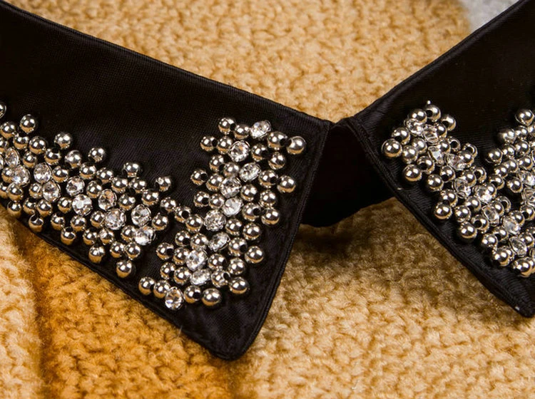 Летняя рубашка искусственный воротник черный галстук украшение для костюма