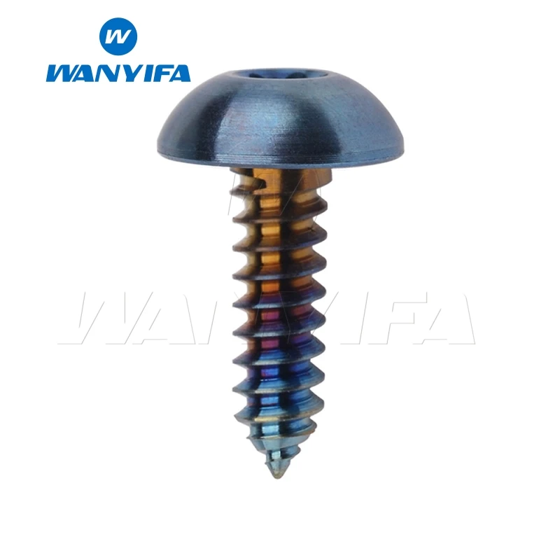 Wanyifa M4x15mm M5x15 17 20 мм саморезная Фланцевая головка Винт С Титановым болтом для велосипеда тормозной части велосипеда