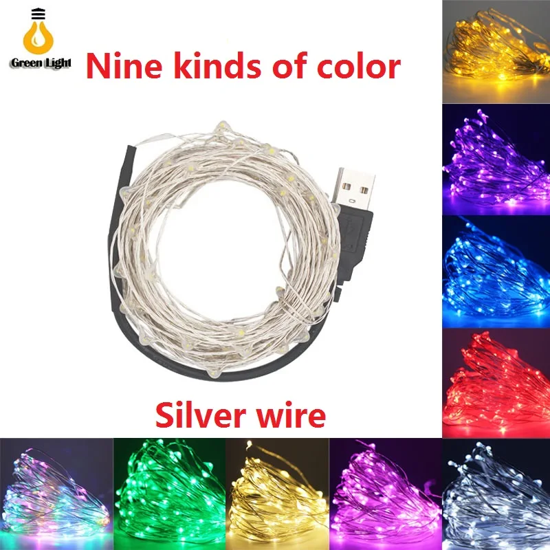 Светодиодные сказочные огни usb 2 м 5 10 светодиодные гирлянды luces LED decoracion гирлянда