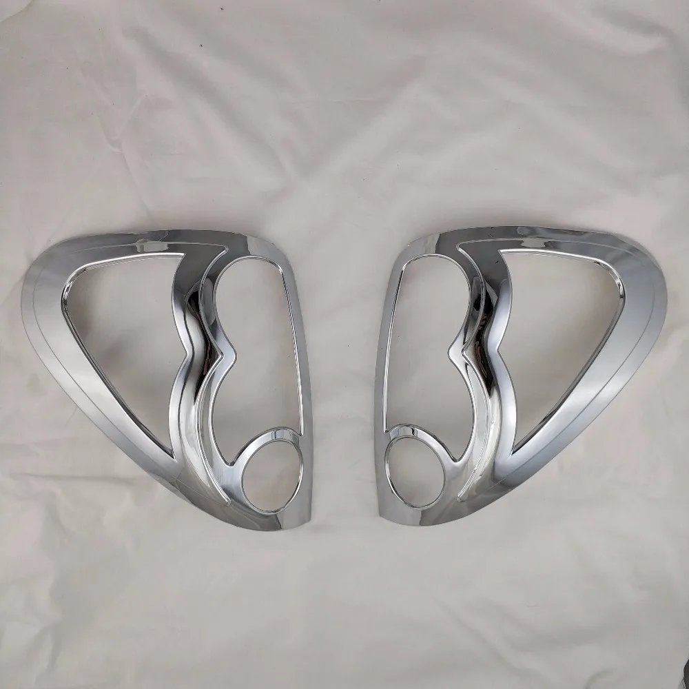 2 шт. ABS Хромированная задняя фара крышка противотуманной фары отделка для Mitsubishi Triton L200 2005- автомобильные аксессуары